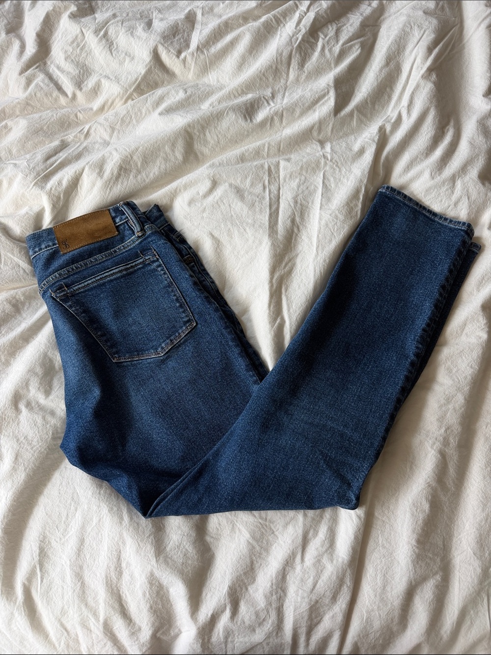 Todd Snyder Men’s Slim Jeans in Dark Blue Denim